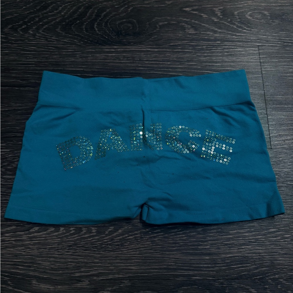 Blue Dance Sequin Shorts